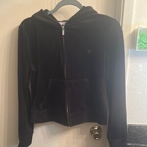 Juicy Couture Black Velour Hoodie